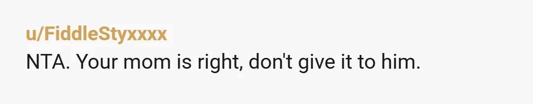 u/cassowary32 NTA. He's already put bills and utilities in your name in the past. You are lucky he somehow lost your SSN. Do not give it to him and make...