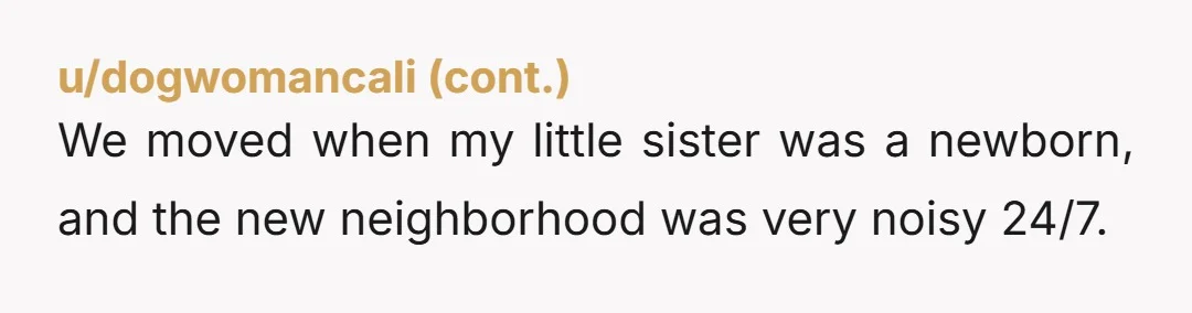 u/CaptainPMW "the baby's room is the one directly overlooking my parking spaces" " the other side of the TH overlooking the street because it's way too busy and loud at night."...