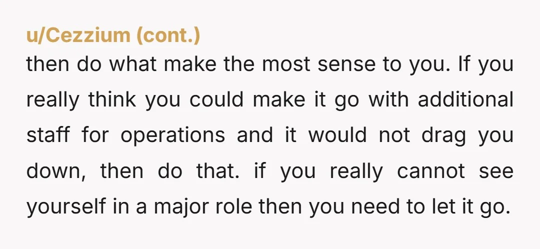 u/Fragrant_Plant39 How was there never a discussion about a proper business succession plan for a majority partner who’s practically ancient? When someone says, “I don’t want to have to worry...