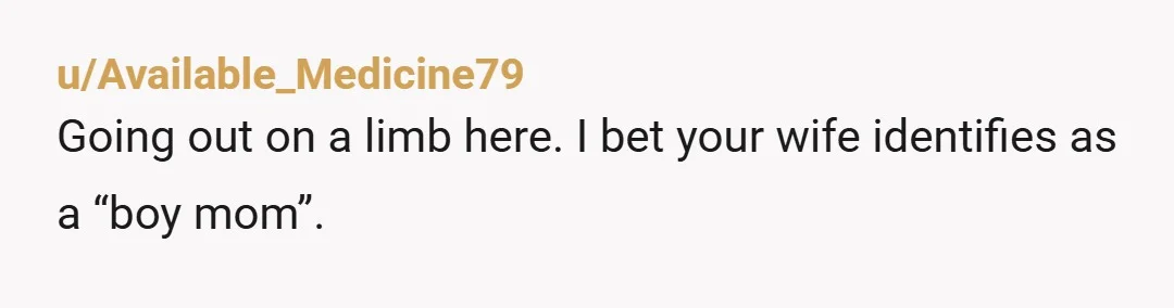 u/Kitty-CatThulhu Im sorry for saying this, but someone needs to. Your wife is acting like she's jealous. She needs a reality check. Your son has his own life, and he...