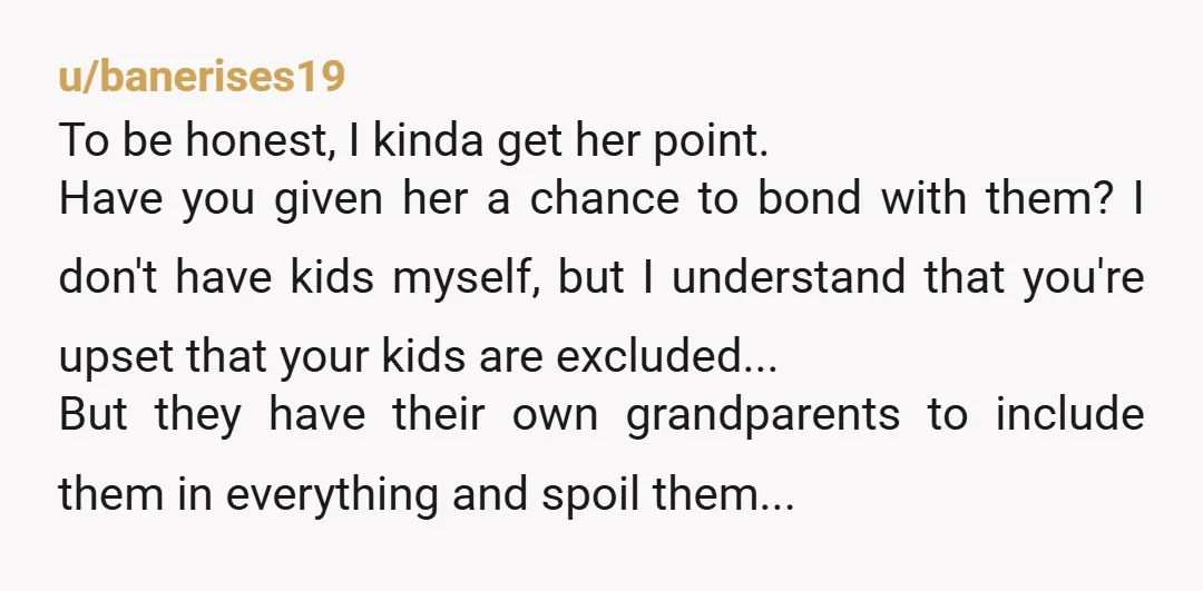 u/junkdroid2018 ESH. First, your expectations are rather high. Specifically, you are an "in law" until the law is involved and no law is involved until the marriage is official. Expecting...