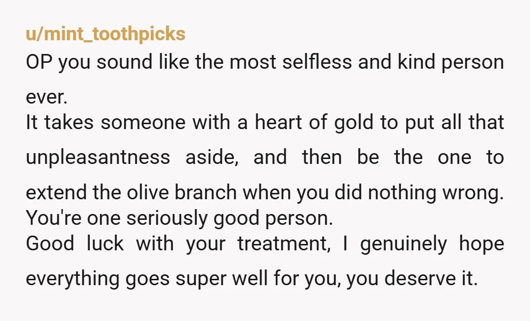 u/roxy_dee Damn, you’re truly a good person. This actually made me take a step back and look at how I treat people who have “wronged” me and maybe I should...