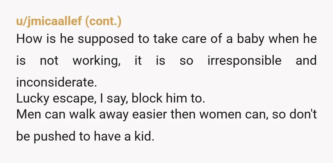 u/Wafflehouseofpain
He doesn’t get to make that call, you do.