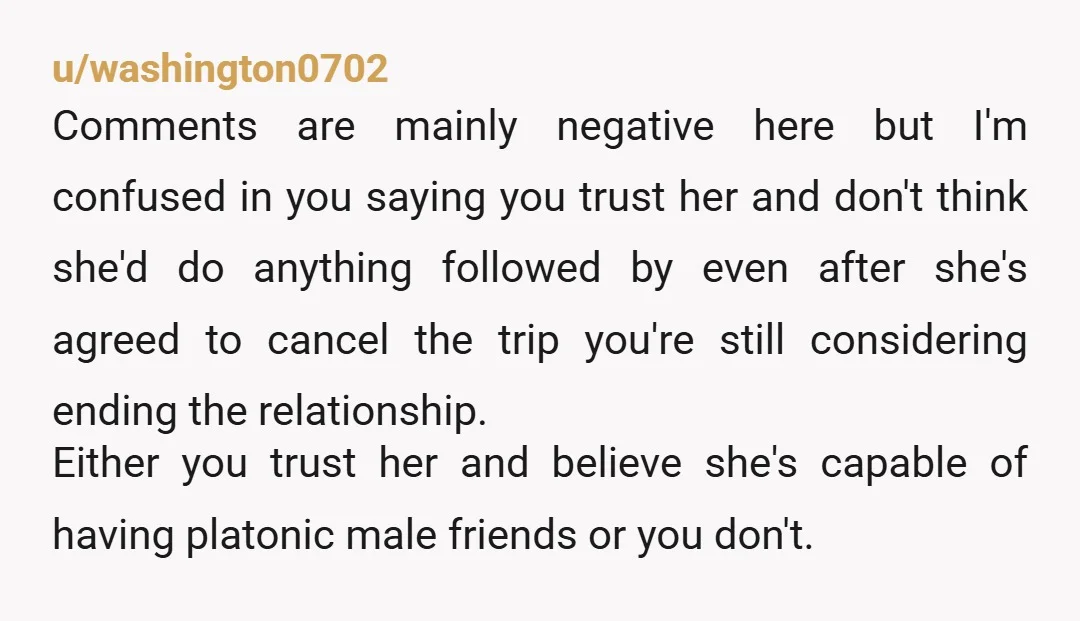 u/sleepingonmydreams If you really trust her and she only sees this guy as a friend then I really don’t think it has to be a big deal. My ex-partner at...