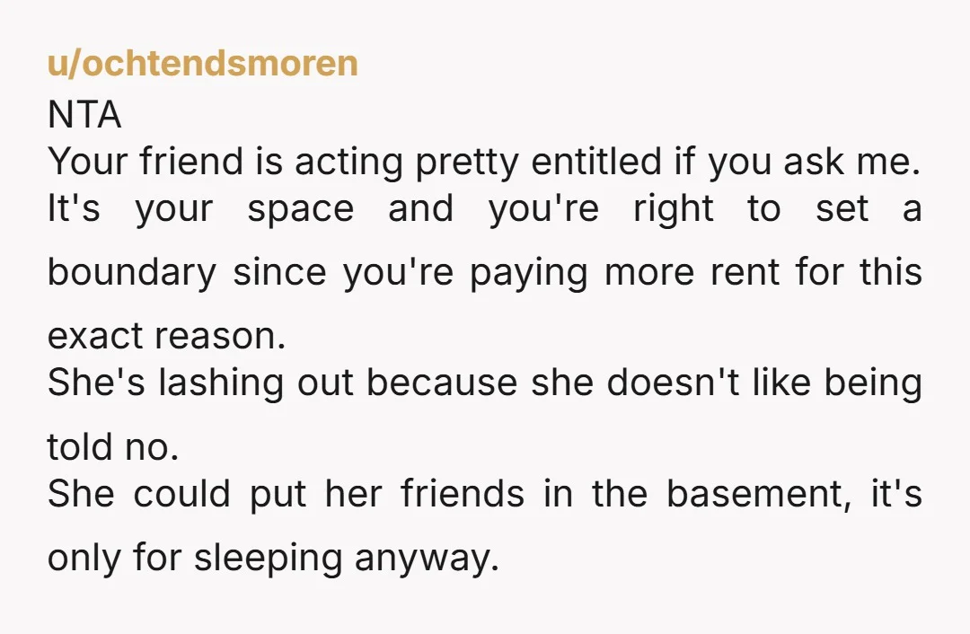 u/kayaK-camP NTA and Charlie created this situation when she insisted you and Tessa pay extra. BTW, Charlie is not a good roommate and you should get away from her ASAP....