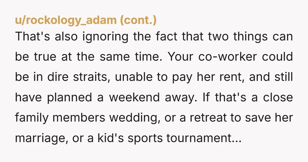 u/Broken-Ice-Cube Yes YTA it's not your money. You claimed to be doing a fundraiser and then kept the cash. All because you think she lied. Okay then take back your...