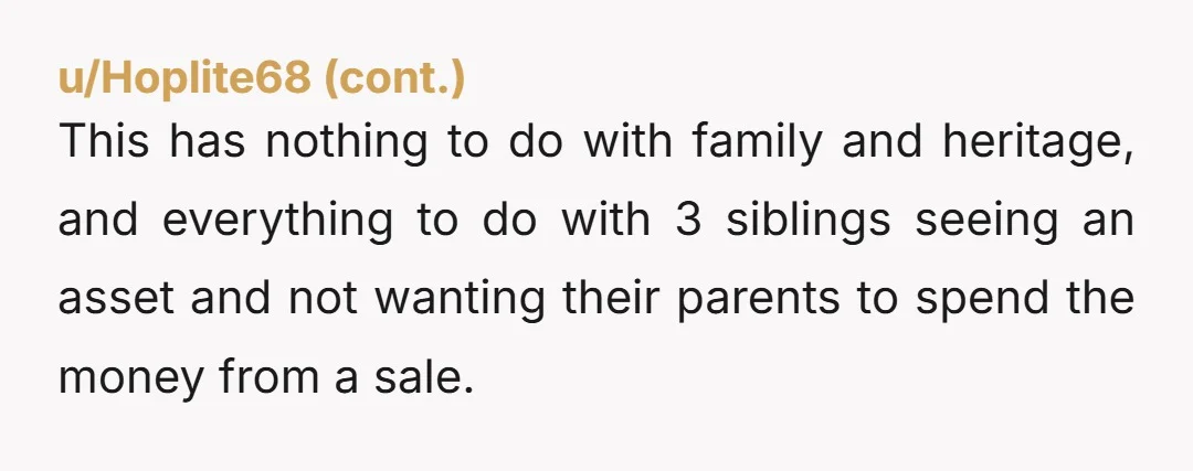 u/thelucyfoxx NTA you already gave your entire youth to that farm and now theyre calling you selfish for finally living your own life, the siblings who "cant" just dont want...