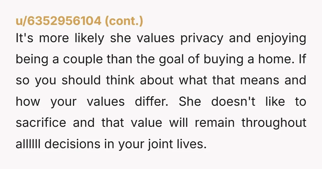 u/Elegant-Analyst-7381 It's good you two are getting into an "argument" before marriage... now you can see if you can resolve it together in a healthy, mature way. Running to Reddit...