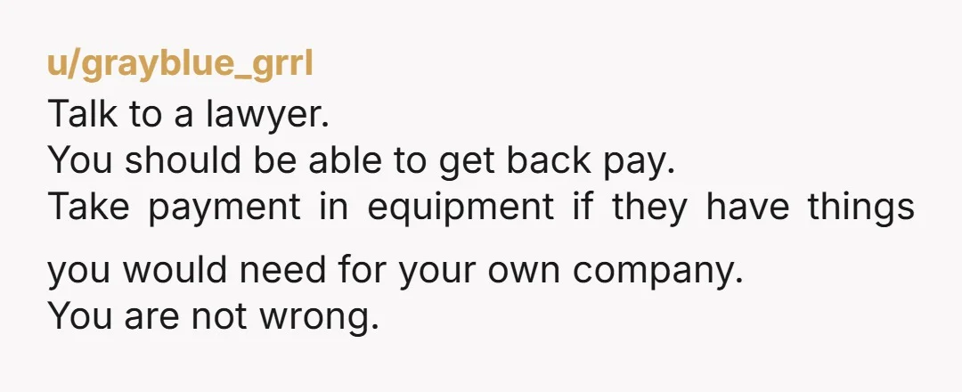 u/OverRice2524 You now know how to set up your own business. Do it. Contact all the people you made relationships with during your time with your parents company and let...