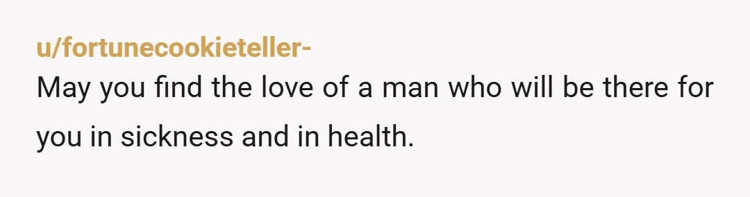 u/NoNeedForNorms It's really kind of crazy that the husband reacted this way, considering the survival rate of testicular cancer is over 90%. Man didn't even Google to find out what...