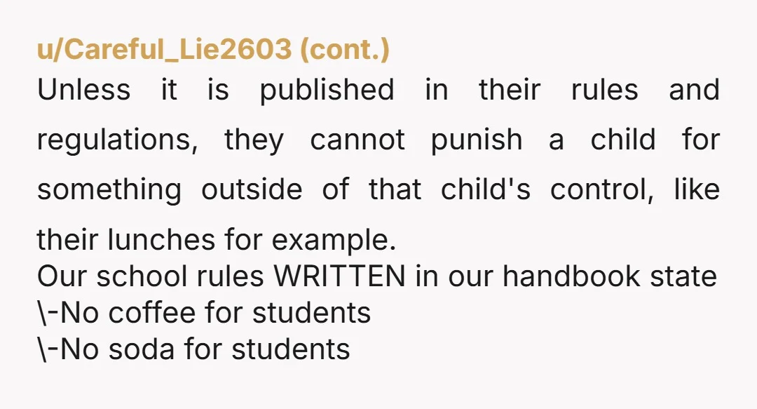 u/2dogslife I agree with fighting against the arbitrary rules places by the school, but you did it in the absolutely worst way possible. Putting your kid in the crosshairs of...