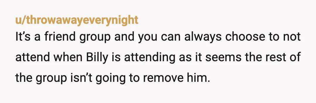u/AspirantVeeVee
Sounds like a habitual offender, I would have knocked his teeth out if he slapped my ass, I don't put up with that.