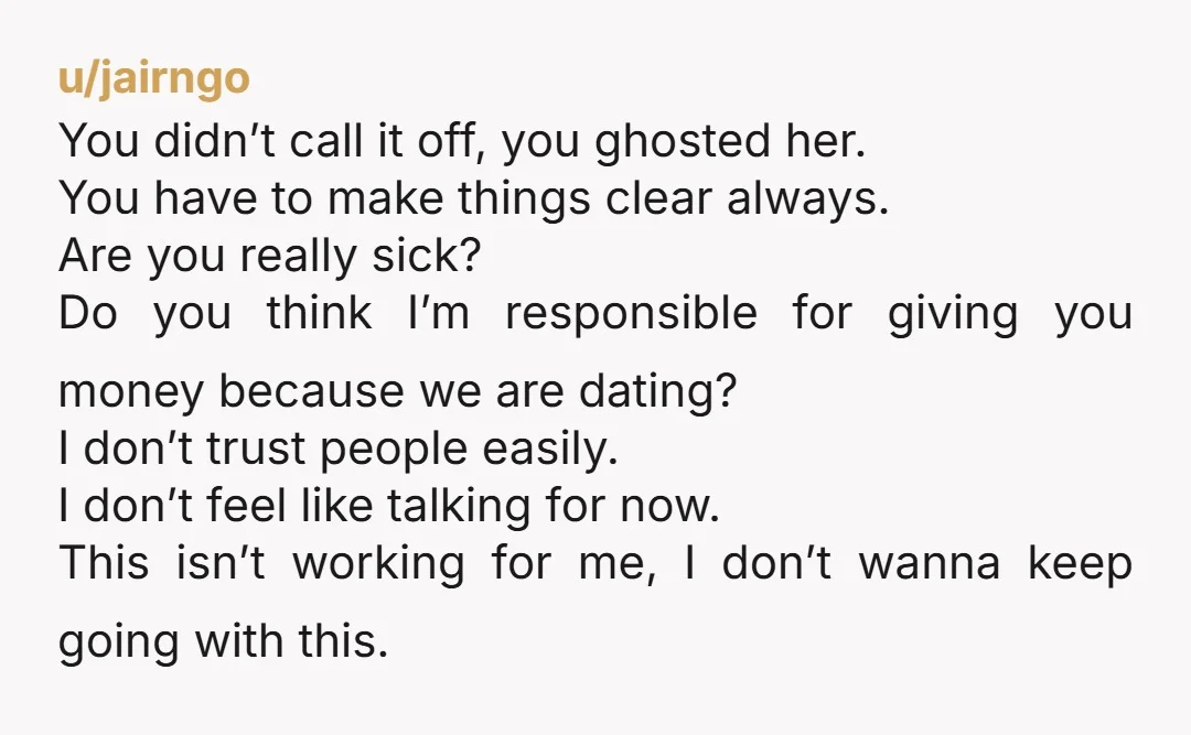 u/baklazhan
Who cares.
Tell her you're broke.
If she keeps hanging out with you she doesn't care about the money.
Either way you're good.