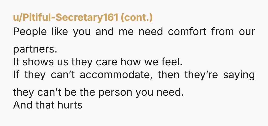 u/Whitehouses_ This is one of the best reasons to break up with someone. It’s just a shame that we don’t find out how cold and selfish a person is until...