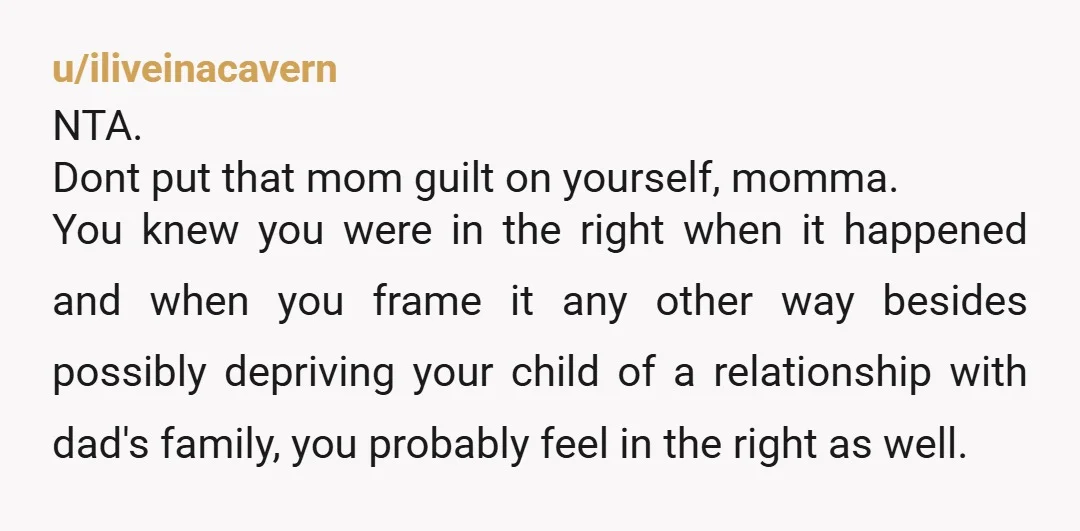 u/what-are-you-a-cop NTA, but, on the topic of your edit... I don't have much of a relationship with most of my extended family, and it has never, not even one time,...