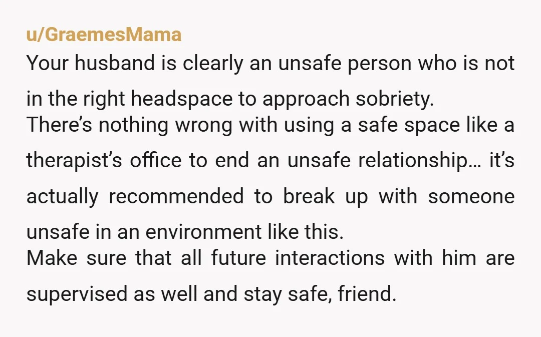 u/IsNullOrEmptyTrue Why don't you pass this bright idea by your therapist before you drop this bombshell in the middle of session?