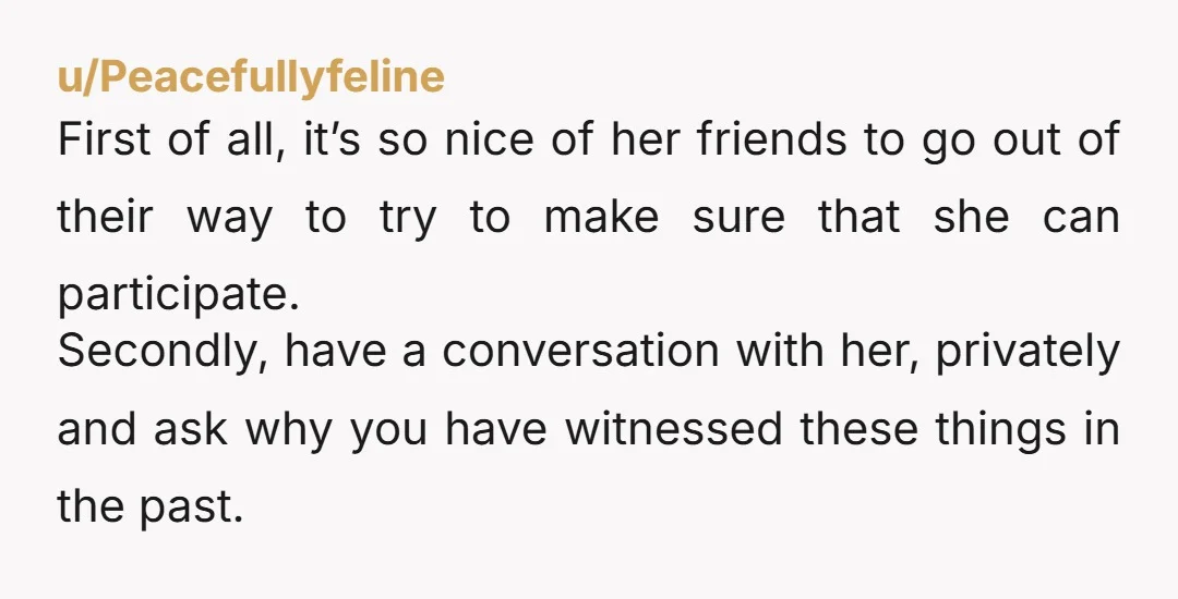 u/Grouchy_Stomach7471 How many times will you humor her? This has nothing to do with food as much as attention and control. Every event is about her!! Ick