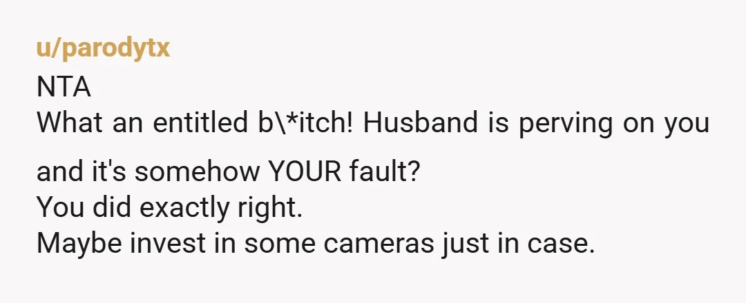 u/FormSuccessful1122
NTA You handled that perfectly.
This is a problem between them and doesn't concern you.
She should be embarrassed to even come over and speak to you.