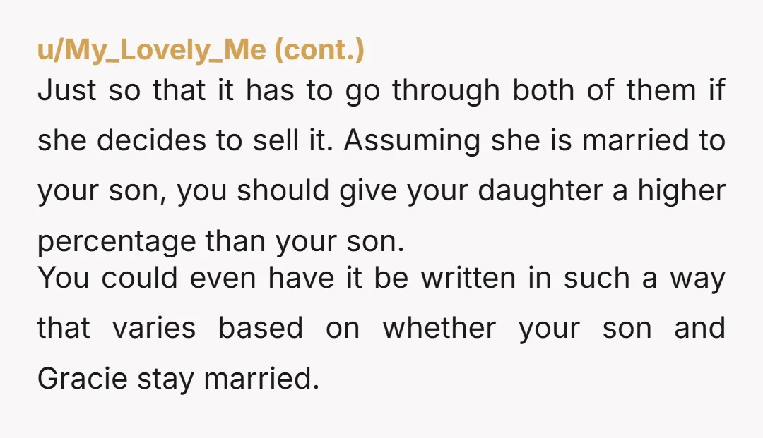 u/smallgothiee_x not at all. you made a thoughtful choice by giving the bakery to someone who appreciates it and has a connection to your late wife. honestly, her sisters can’t...