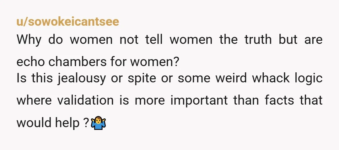u/Icy_Essay_7490
NTA. In fact, you appear to be the most empathetic of the group.