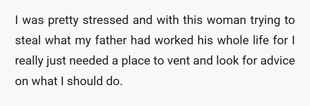 My advice would have been to laugh in her face and tell her to sue God because my father had cancer and had both his testicles removed 15 years ago....