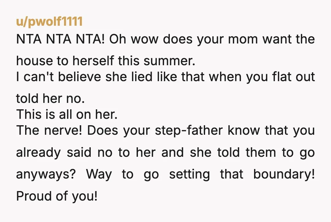 u/eternally_feral NTA. While some may find details improbable, and maybe this is all fake, but I’ve met college aged people who lack critical thinking. One who kept getting pissed at...