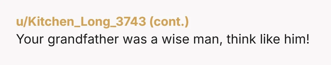 u/PegShop He may have done it because of she’s in a home and Medicaid isolating for it, the government just takes the money. How about you just keep it in...