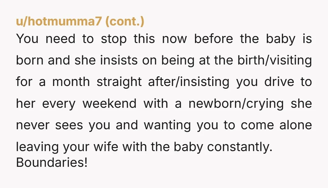 u/GloomyFlamingo2261 How would she feel about you getting stuck there with pregnancy complications or a NICU baby? It’s not a great idea to travel that late in pregnancy. I’ve cared...