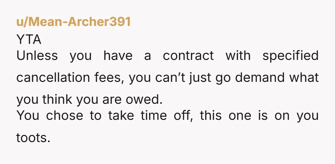 u/CarterPFly For the money you're charging it's very foolish not to have a proper business plan. At a minimum you should be taking booking deposits and have a contract signed...