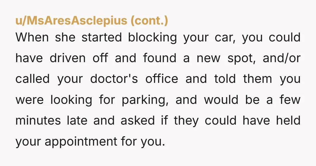 u/mil578 Hour away, waited a month, 5 minutes before appointment arrival time? NTA for the situation, but your priority of this makes the rest not really matter.
