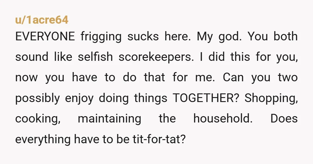 u/Fool_In_Flow New house-wife fear unlocked: When the husband retires, you don’t. You have to continue in your role until you die.