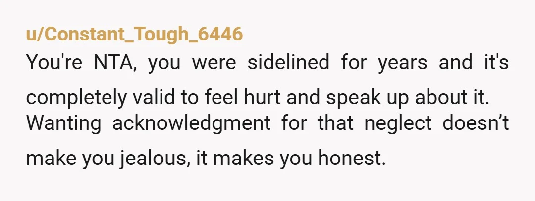 u/SenioritaStuffnStuff NTA They literally turned you into Harry Potter by shoving you out of the family living space and weren't allowed to make any noises. They didn't try their best....