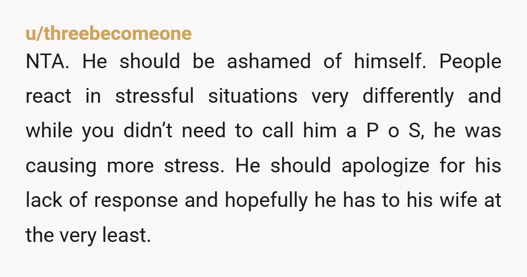 u/thatvampyrgrl NTA both him and her needed that wake up call even if they don’t see it that way. it’s so jarring reading stories like this after having a pretty...