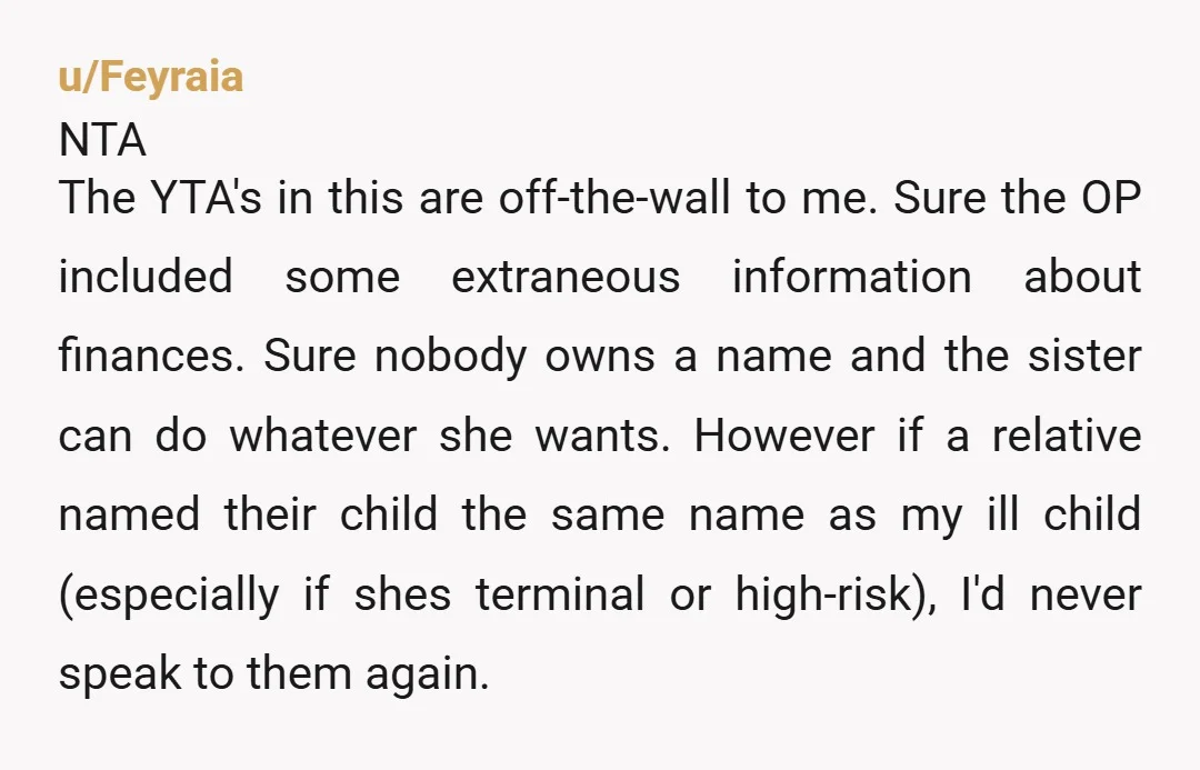 u/_iusuallydont_ NTA. She sounds like she’s trying to use your daughter’s name as a tribute but isn’t actively in her life or supporting her which seems performative and weird. To...