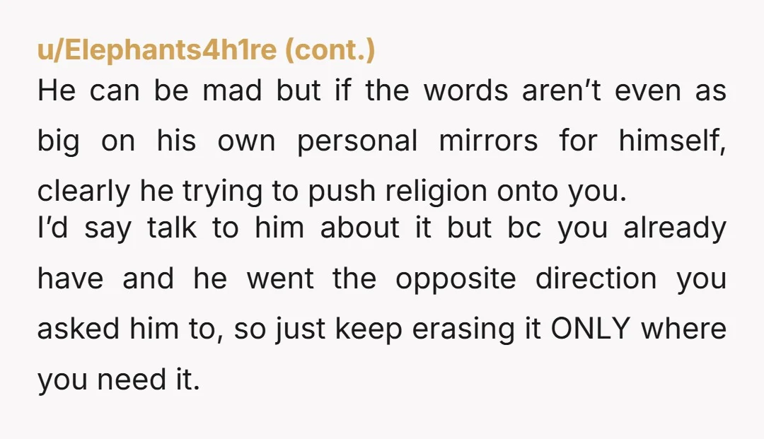 u/Feeling-Pea5281 NTA. Your dad going to his pastor for "therapy" is like a junkie going to his dealer for rehab. I hope you and your brother can get out of...