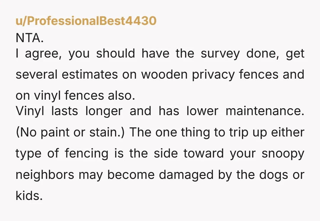 u/Adelucas It's your property. As long as the fence is on your property and isn't higher than local statutes (where I live it's 6 foot tall) do what you like....