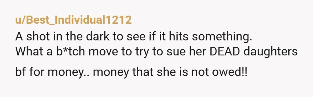 u/StarryLayne Really hate these stories where a loved one passes away and then some shithead family member has to come along and make things a hundred times worse like this....