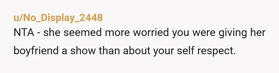 u/Capital-Wrongdoer-62
You insulted she insulted.
Just move on and try not to do it again .
Conflicts happen , only smart thing is learn from them not overthink them.