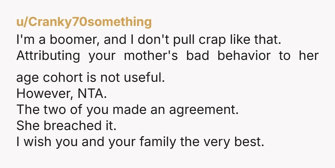 u/calminthedark NTA I lost my dad a few years ago and in our family, my dad was well loved. But like your dad, he avoided conflict, especially with our mother....