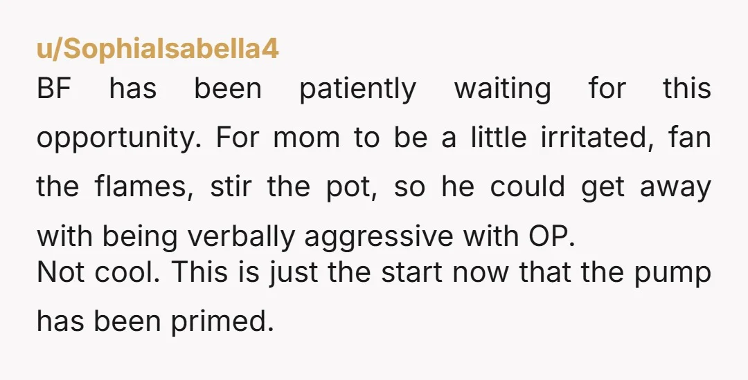 u/isabelleisback
NTA
He's an ugly freak that your mother shouldn't be with.
I'm sorry you're dealing with this situation.