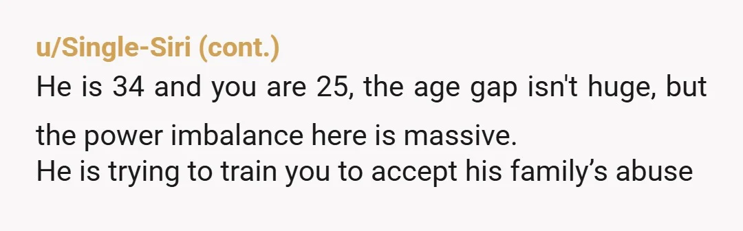 u/thatguy9319 NTA and don't marry this guy. He is abusive and literally only called you when he was expecting sex. Also the broken ribs part is WILD, that cannot have...