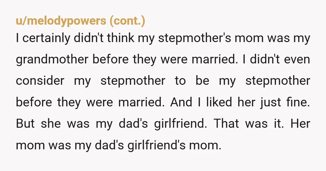 u/kindlefan12 NTA This is not going to get better after you get married. This is how your mother in law is going to behave toward your daughters. And this is...