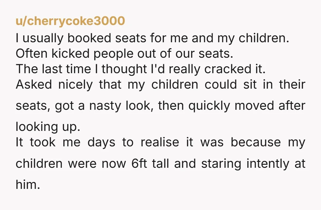 u/boringdystopianslave The key is to just go in full throttle and sit down like it's just the way you roll. Assert dominance. Then full eye contact for the rest of...