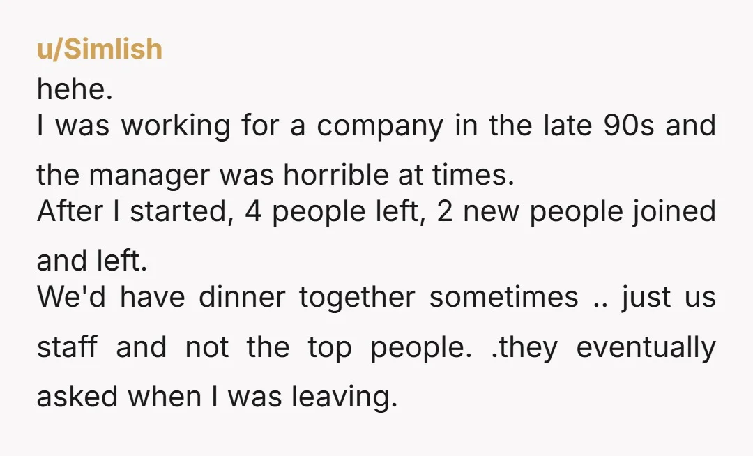 u/kal_el_diablo Good story; I'm glad they got what was coming to them. However, please be aware that your "moral of the story" really only works because you had options. Some...