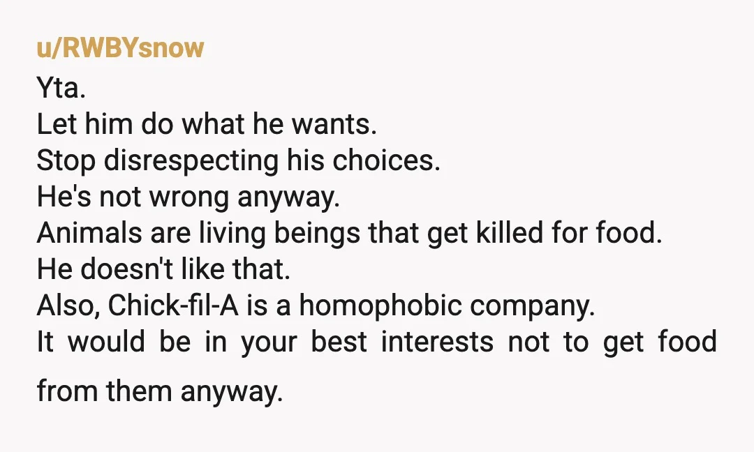 u/quietlywatching6
YTA, half think this is RBP, but if it isn't I get why you are dating a 19 year old.