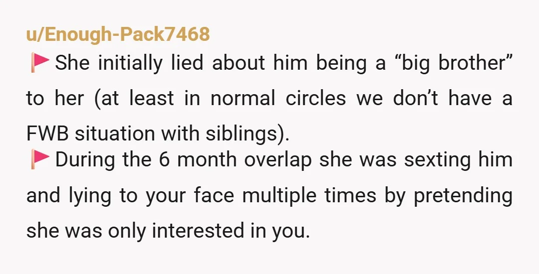 u/Fun_Concentrate_7844 I'm coming from a place that is a little more coservative so my take is biased in that direction. I won't date anyone with any type of ex in...