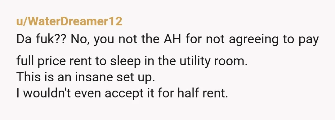 u/RoyallyOakie NTA....They sneakily tried to leave you with the worst room. They can find another victim or eat up the extra costs.