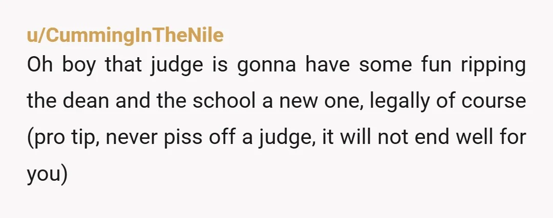 u/pedanticlawyer They are correct that legal is there to protect admin and the school, but that includes protecting them from their own extraordinarily poor judgment.