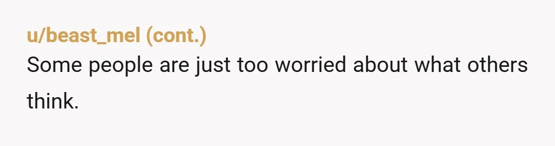 u/worldbound0514 It's weird to me that a woman in her 50's would have a conniption about tattoos. I might expect it from somebody who is 95 (maybe? but I have...