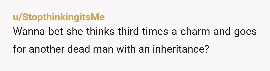 u/jasperjamboree I feel for the sucker who she tricked to pay her off hush money in the likelihood that he did have some kind of intimate relationship with the woman...